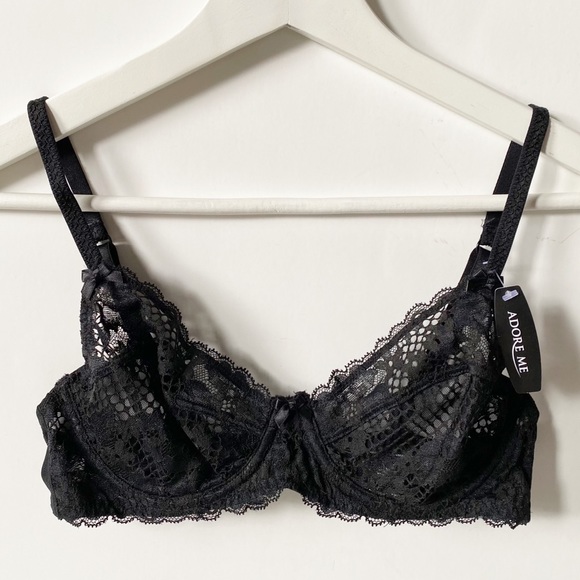 Adore Me Other - NWT Adore Me Black Lace Bra Size 32C
